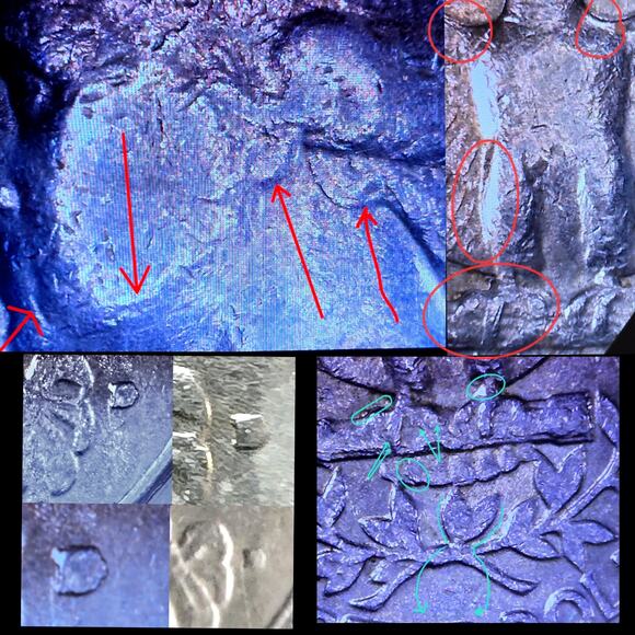 1982D Filled D In COD We Trust Double Ear Doubled Die Washington Quarter READ - Picture 8 of 10